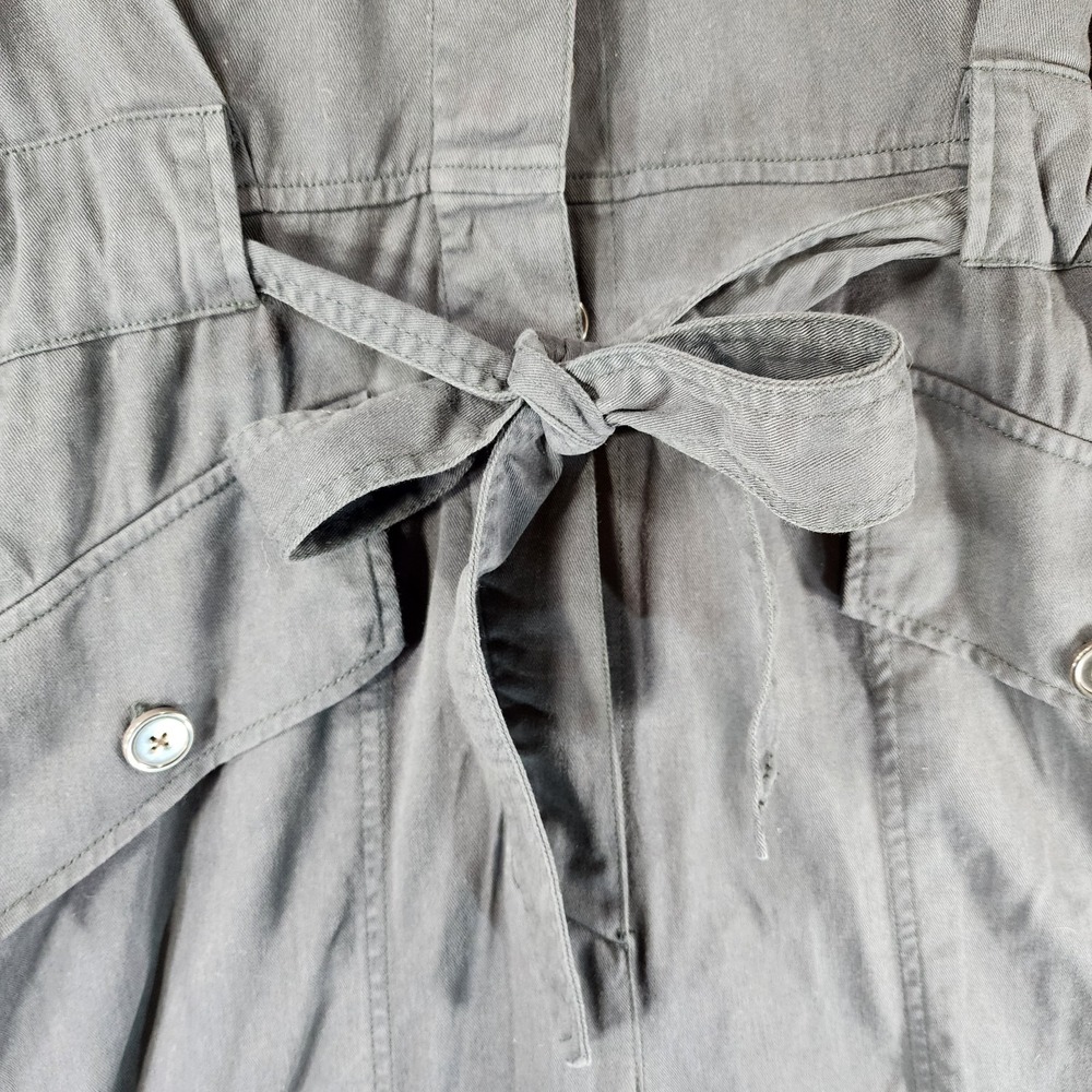 Anthropologie Unpublished Utility Jumpsuit Coveralls Womens M Blue Belted EUC - Picture 5 of 16